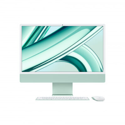 2023 – iMac 24″ con Retina 4.5K display: Apple M3 chip con 8-core CPU e 8-core GPU, RAM 8GB, 256GB SSD – Verde