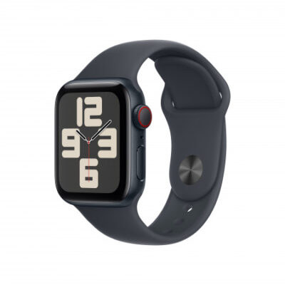 Apple Watch SE GPS + Cellular 40mm Midnight Cassa Alluminio con Cinturino Sport Mezzanotte – S/M