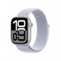 Apple Watch Series 10 GPS + Cellular 42mm Argento Cassa Alluminio con Cinturino Sport Loop Nuvola Blu