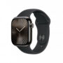 Apple Watch Series 10 GPS + Cellular 42mm Cassa Titanio Ardesia con Nero Sport Band - M/L