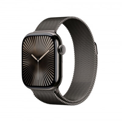 Apple Watch Series 10 GPS + Cellular 42mm Cassa Titanio Ardesia con Slate Milanese Loop