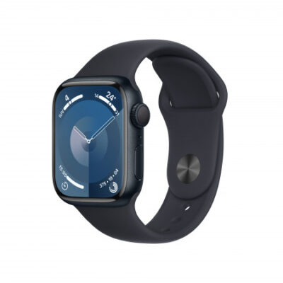 Apple Watch Series 9 GPS 41mm Cassa in alluminio mezzanotte – Cinturino sport mezzanotte – S/M