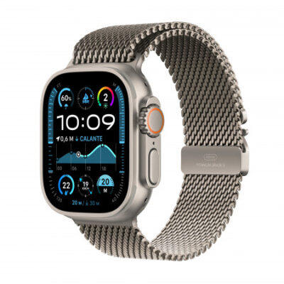 Apple Watch Ultra 2 GPS + Cellular 49mm Cassa Titanio Naturale con Titanio Naturale Milanese Loop – L