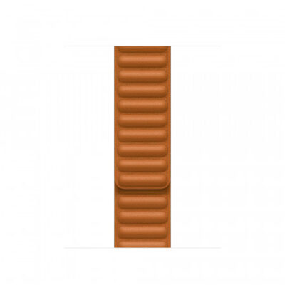 Cinturino Apple Watch 38/40/41mm – Marrone Dorato – Leather Link – S/M