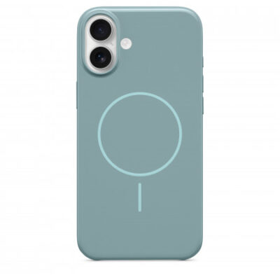 Custodia Beats con Magsafe in Silicone per iPhone 16 Plus – Azzurro Nilo