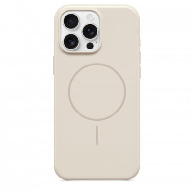 Custodia Beats con Magsafe in Silicone per iPhone 16 Pro Max – Bianco Palladio