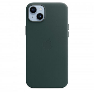 Custodia con Magsafe in Pelle per iPhone 14 Plus – Verde Cipresso