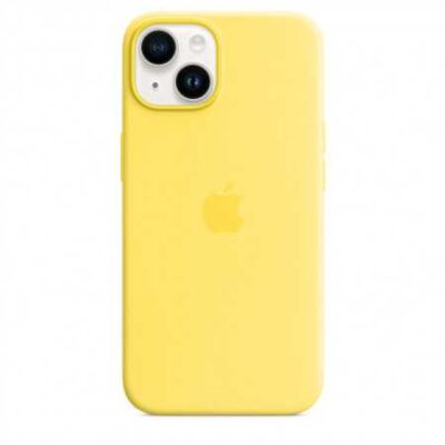 Custodia con Magsafe in Silicone per iPhone 14 Plus – Giallo canarino