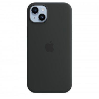 Custodia con Magsafe in Silicone per iPhone 14 Plus – Mezzanotte
