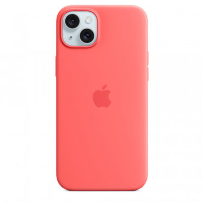 Custodia con Magsafe in Silicone per iPhone 15 Plus – Guava