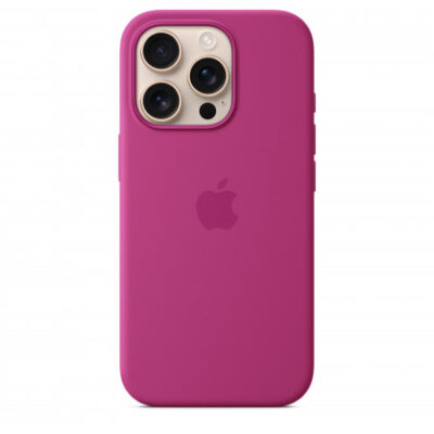 Custodia con Magsafe in Silicone per iPhone 16 Pro – Fucsia