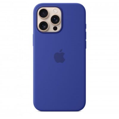 Custodia con Magsafe in Silicone per iPhone 16 Pro Max – Blu Oltremare