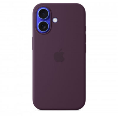 Custodia con Magsafe in Silicone per iPhone 16 – Prugna