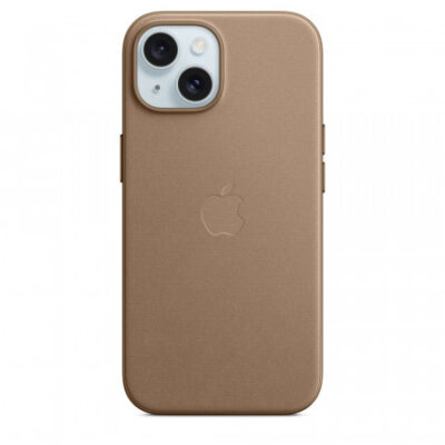 Custodia con Magsafe in Tessuto Fine Woven per iPhone 15 – Grigio Talpa