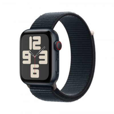 2023 – Apple Watch SE GPS + Cellular 44mm Cassa in alluminio mezzanotte –  Mezzanotte sport loop
