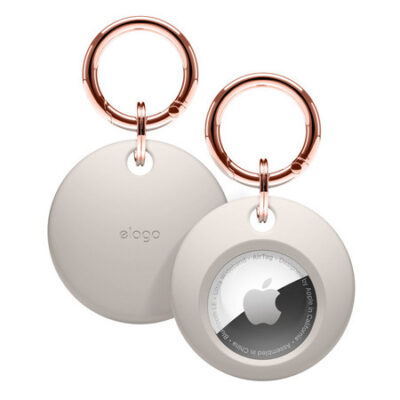 AirTag Basic KeyChain – Stone
