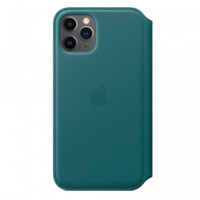 Apple iPhone 11 Pro Leather Folio – Peacock