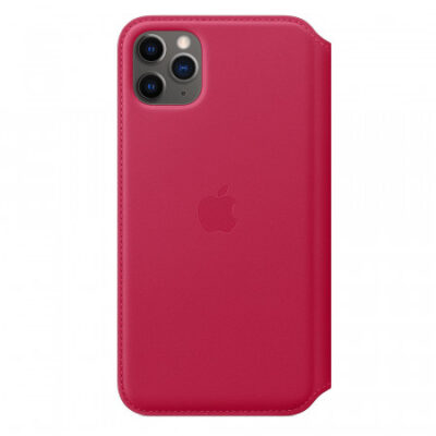 Apple iPhone 11 Pro Max Leather Folio – Raspberry