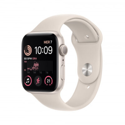 Apple Watch SE 2022 GPS 44mm Galassia Cassa in alluminio con Galassia Sport Band
