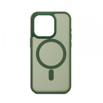 C&C – Berry Custodia protettiva con magnete per iPhone 15 Pro – Green