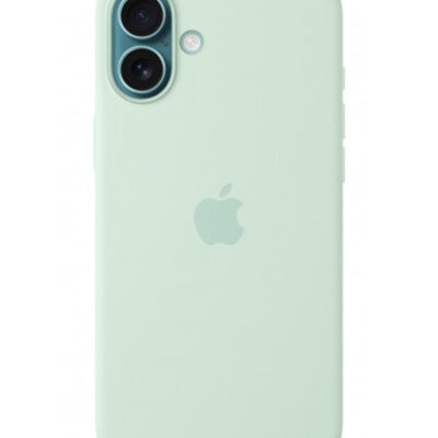 Custodia con Magsafe in Silicone per iPhone 16 Plus – Acquamarina