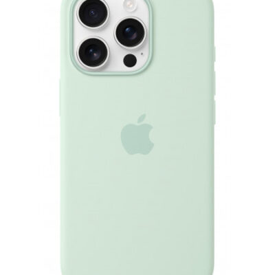 Custodia con Magsafe in Silicone per iPhone 16 Pro – Acquamarina