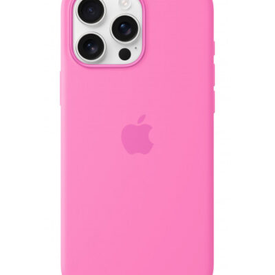 Custodia con Magsafe in Silicone per iPhone 16 Pro Max – Rosa Peonia