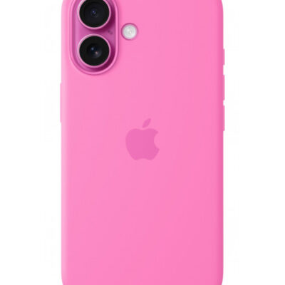 Custodia con Magsafe in Silicone per iPhone 16 – Rosa Peonia