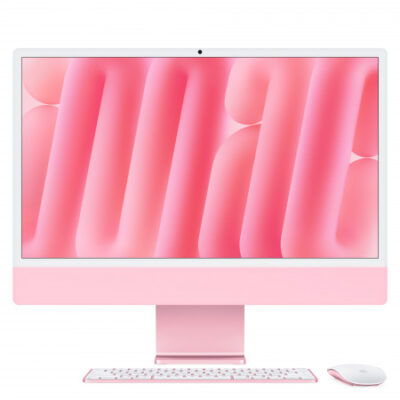 iMac 24″ con Retina 4.5K display: Apple M4 chip con 10-core CPU and 10-core GPU, 16GB, 256GB SSD – Magic Keyboard con Touch ID – Rosa
