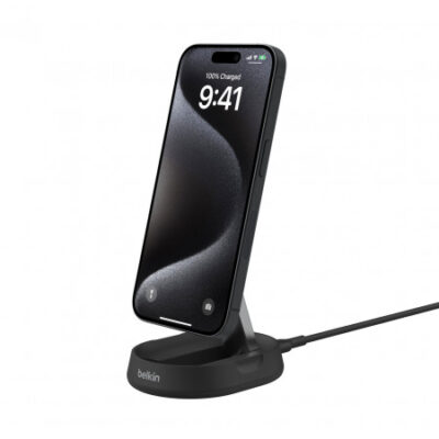 Belkin supporto per ricarica wireless QI2 convertibile 15W con alimentatore  – Nero