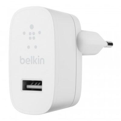 CARICABATTERIE CON PORTA USB-A 12W – BIANCO