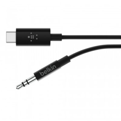 CAVO AUX DA USB-C A AUDIO JACK 3.5MM – 0,9 METRI – NERO