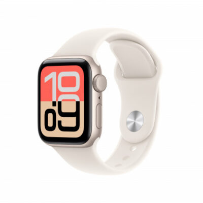 Apple Watch SE 3 GPS 40mm, Cassa in alluminio Galassia con cinturino Sport Galassia – S/M